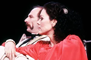 Diana Rigg and Paxton Whitehead at the theatre royal in Haymarket