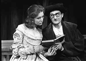 Diana Rigg & Peter Jeffrey in production of Taming of the Shrew at Royal Shakespeare