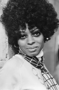 Diana Ross of the Supremes pictured at the Press Reception for their latest single