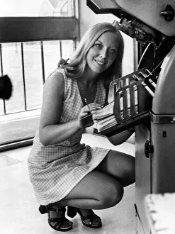 Diane Davies, supervisor in the duplicating room at the Round Oak Steelworks