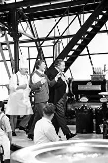 Star Prints: Dick Van Dyke (centre) and James Roberson Justice (right in black tails