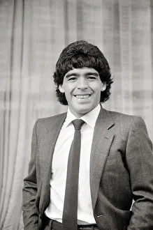 Diego Maradona - Football Player - May 1986 suit and tie