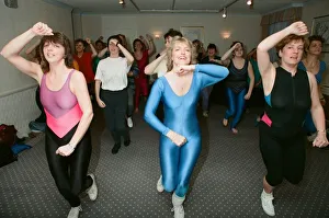 Dietician and writer of Keep Fit and Healthy Eating books Rosemary Conley pictured taking