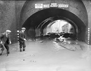 Bridge Prints: A direct hit on the Birmingham to Worcester canal at the Bournville canal tunnel