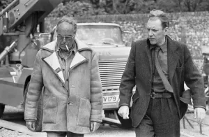 Film Production Prints: Director John Sturges (left) seen here with actor Donald Sutherland during location