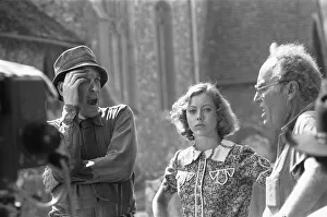 Graveyard Prints: Director John Sturges (right) seen here in conversation with Donald Sutherland while
