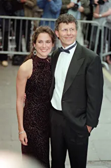 Director Jon Amiel and his wife Tara, at the film premiere of Entrapment
