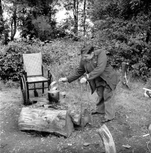 Disability and Youth: Tommy Hoare the legless boy scout seen here enjoying camping