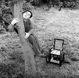 Disability and Youth: Tommy Hoare the legless boy scout seen here enjoying camping