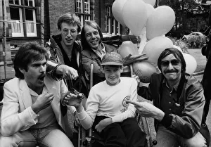 Disabled youngster Steven Graham officially launching Radio Lollipop at the Fleiming