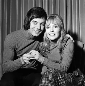 Engagement Prints: Disc jockey Tony Blackburn is pictured at his flat in regents Park with his new fiancee