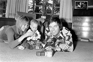 Disc Jockey: Tony Blackburn seen here at home with family. S74-5269-004