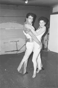 Disco fever grips the contestants in the World Disco Championships at the Empire