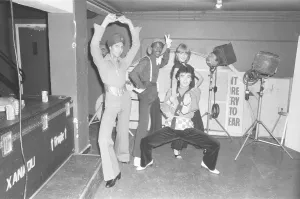 Disco fever grips the contestants in the World Disco Championships at the Empire