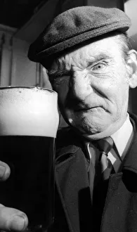 Disgruntled Robert McKinnon, 62, lifts a judges pint