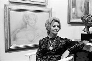 Distinguished british women pictured with their own portraits by Zsuzsi Roboz for