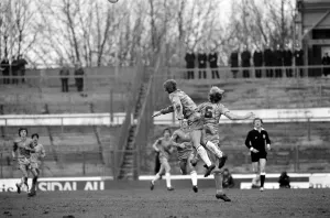 Division 2 football. Chelsea 1 v. Derby County 3. February 1983 LF12-27-022