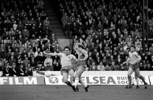 Division 2 football. Watford 1 v. Chelsea 0. February 1982 LF08-38-038