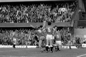 Division One Football 1985 / 86 Season Chelsea v Manchester United, Stamford Bridge