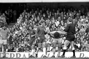 Division one football, Chelsea v Everton 1974 / 75 season