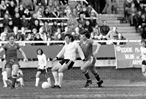 Division Two football Fulham v Chelsea 1976 / 77 season. Fulham won the match three one