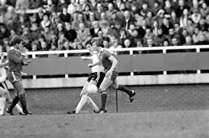 Division Two football Fulham v Chelsea 1976 / 77 season. Fulham won the match three one