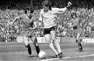 Division Two football Fulham v Chelsea 1976 / 77 season. Fulham won the match three one