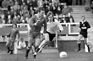Division Two football Fulham v Chelsea 1976 / 77 season. Fulham won the match three one
