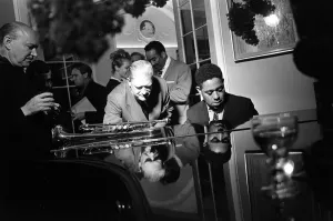 00003 Prints: Dizzy Gillespie Jazz Man June 1963 ( First from R) at Fort Belvedere near Ascot Buck