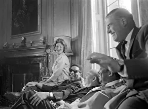 00003 Prints: Dizzy Gillespie Jazz Man June 1963 ( Second from L) at Fort Belvedere near Ascot Buck