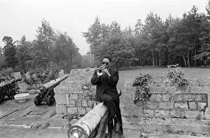00004 Prints: Dizzy Gillespie June 1963 Jazz man at Fort Belvedere near Ascot