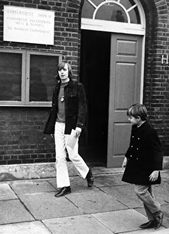 Unemployment Prints: Former DJ Simon Dee seen here leaving the employment exchange after turning down a job