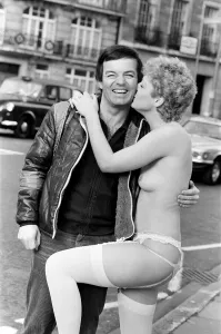 Topless Prints: DJ Tony Blackburn got a surprise 40th birthday present after he finished his Radio One