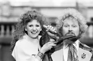Doctor Who actor Colin Baker, photocall with new assistant, actress Bonnie Langford