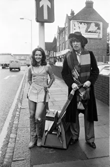 Doctor Who, actor Tom Baker - the 4th Doctor - pictured with assistant Leela played by