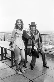 Pets Prints: Doctor Who, actor Tom Baker - the 4th Doctor - pictured with assistant Leela played by
