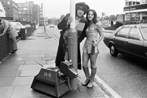 Doctor Who, actor Tom Baker - the 4th Doctor - pictured with assistant Leela played by
