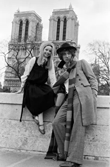Doctor Who, actor Tom Baker - the 4th Doctor - pictured with fellow Time Lord Romana