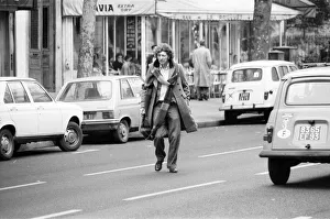 Doctor Who, actor Tom Baker - the 4th Doctor - pictured with fellow Time Lord Romana