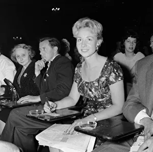 00115 Prints: Doctors wife Mrs Evelyn Cohen enjoys her first night out playing bingo at Maida Vale