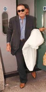 Dodi Al Fayed arriving at Heathrow 21 AUGUST 1997 from New York