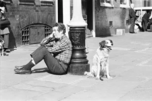 00719 Prints: The dog that has to yawn to order. March 27th 1973 An audition took place in Broad