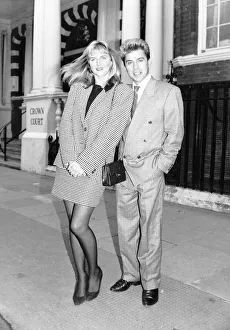 Dollar pop star David Van Day with girlfriend Karen Mallinder