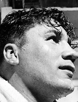 Don Cockell after training in Eastbourne for his fight with American Harry Mathews