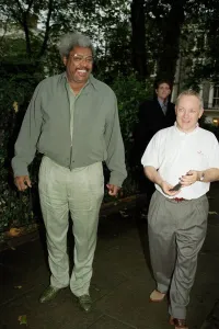 Don King Boxing promoter October 98 Don King with Frank Maloney after a deal was