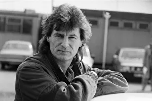 Don Powell of Slade launches work on a new ring road in Wolverhampton. 22nd April 1985