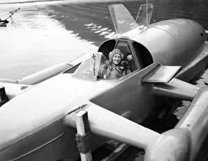 Speed Prints: Donald Campbell breaks the Water Speed Record in Bluebird K7 on Ullswater, 23rd July 1955