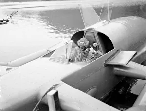 Donald Campbell breaks the Water Speed Record in Bluebird K7 on Ullswater, 23rd July 1955