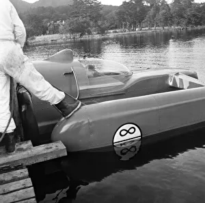Donald Campbell, at Coniston Water, 24th October 1958
