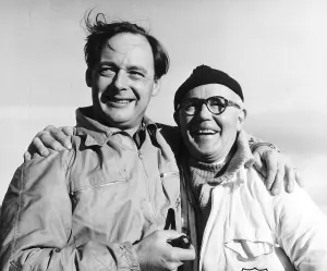 Donald Campbell World speed record on land and water with his chief mechanic Leo Villa